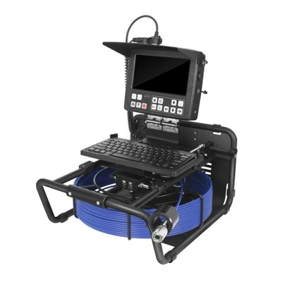 แบบพกพา 23 มม. 8 '' Monitor ระบบกล้องตรวจสอบการระบายน้ำ 20Mtr ถึง 50Mtr